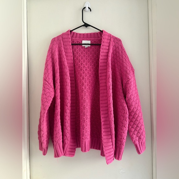 Pink Rose Fuchsia Cardigan Sweater - Picture 11 of 14